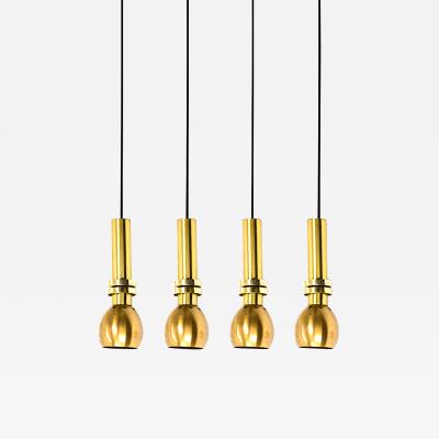 Jean Perzel Jean Perzel rare set of 4 gold pendant