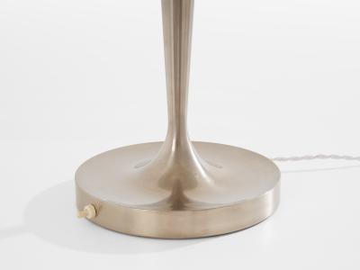 Jean Perzel Jean Perzel table lamp nickel and patinated metal 1940s