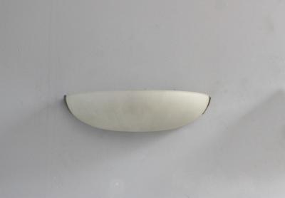 Jean Perzel PAIR OF FINE FRENCH ART DECO FLUTED GLASS AND NICKEL WALL LIGHTS BY PERZEL