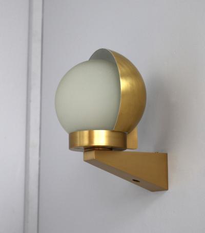 Jean Perzel Pair of Fine French Art Deco Bronze and Glass Sconces Reading Lamps by Perzel