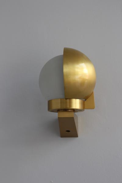 Jean Perzel Pair of Fine French Art Deco Bronze and Glass Sconces Reading Lamps by Perzel