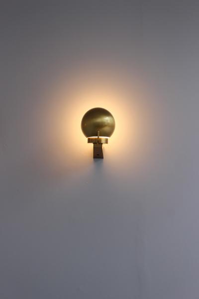 Jean Perzel Pair of Fine French Art Deco Bronze and Glass Sconces Reading Lamps by Perzel