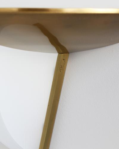 Jean Perzel Pair of Fine French Art Deco Bronze and Glass Sconces by Jean Perzel