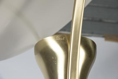 Jean Perzel Rare Floor lamp covered with Leather By Jean Perzel