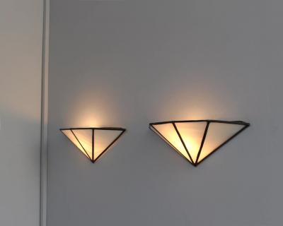 Jean Perzel Rare Pair of French 1920s Wall Lights by Jean Perzel