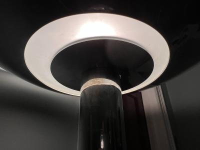 Jean Perzel SIGNED ART DECO CHROME AND FROSTED GLASS TORCHIERE BY JEAN PERZEL