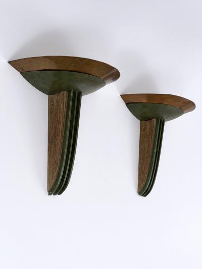 Jean Perzel Set of Two Rare Monumental Art Deco Sconces or Wall Lights France 1920s