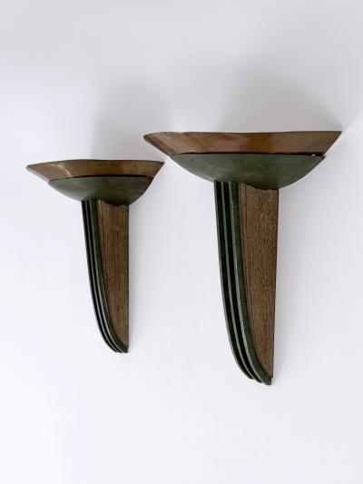 Jean Perzel Set of Two Rare Monumental Art Deco Sconces or Wall Lights France 1920s