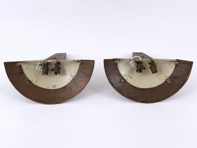 Jean Perzel Set of Two Rare Monumental Art Deco Sconces or Wall Lights France 1920s