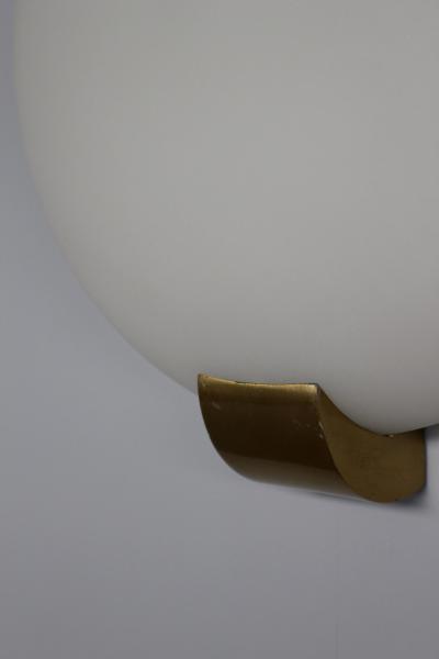 Jean Perzel Seven Fine French Art Deco Brass and Glass Sconces by Jean Perzel