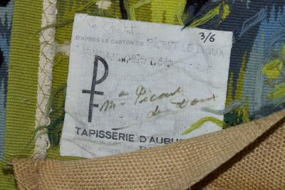 Jean Picart Le Doux Mid Century Tapestry Signed Jean Picart Le Doux 55 x 69 