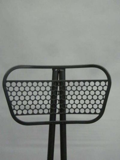 Jean Prouv Eight French Mid Century Modern Steel Dining Chairs in the Manner of Jean Prouve