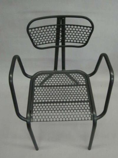 Jean Prouv Eight French Mid Century Modern Steel Dining Chairs in the Manner of Jean Prouve