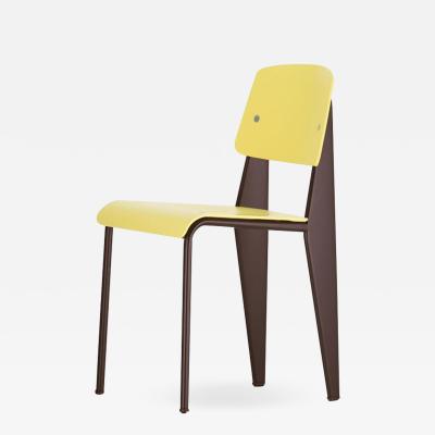 Jean Prouv Jean Prouv Standard Chair SP in Citron and Chocolate for Vitra