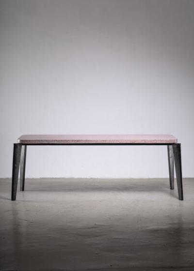 Jean Prouv Jean Prouve model 504 or Flavigny dining table with granito top