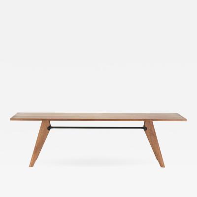 Jean Prouv Large Jean Prouv Table Solvay in American Walnut for Vitra