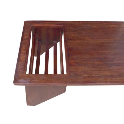 Jean Prouv Modernist coffee table with magazine newspaper rack