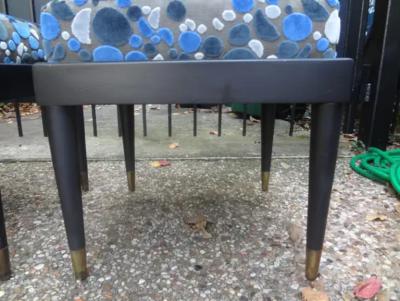 Jean Prouv Pair of French Louis XVI Style Ottomans After Jansen