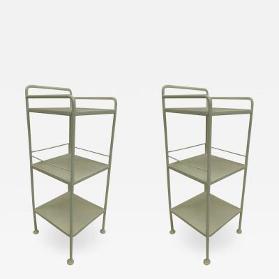 Jean Prouv Pair of French Mid Century Modern Side Tables or Nightstands by Jean Prouve