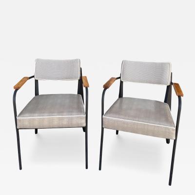 Jean Prouv Pair of Vintage Art Deco Jean Prouv Attr Direction Armchairs 1 of 2