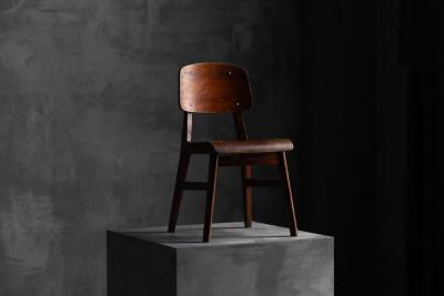 Jean Prouv Rare Chair Tout Bois Attributed to Jean Prouv France 1941