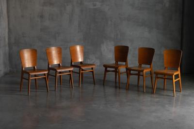 Jean Prouv Tout Bois Chairs by Jean Prouv France 1941