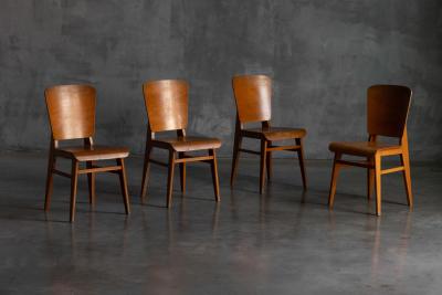 Jean Prouv Tout Bois Chairs by Jean Prouv France 1941