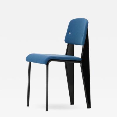 Jean Prouv Vitra Standard SR Chair in Indigo and Deep Black by Jean Prouv 