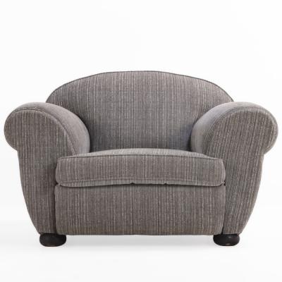 Jean Roy re A Large Pair of Art Deco Upholstered Club Chairs C 1935 