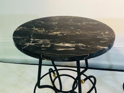 Jean Roy re Exceptional Pair of Side Tables in the Manner of Jean Royere