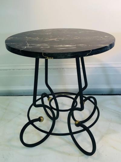 Jean Roy re Exceptional Pair of Side Tables in the Manner of Jean Royere