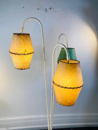Jean Roy re FRENCH MID CENTURY TRIPOD FLOOR LAMP