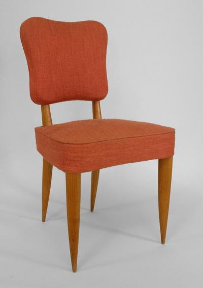 Jean Roy re French 1940s Pecan Wood Dressing Table with a Parquetry Top and Mirror