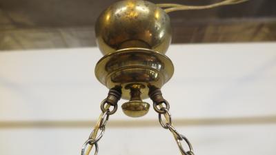 Jean Roy re French Mid Century Horizontal Chandelier in the Style of Jean Royere