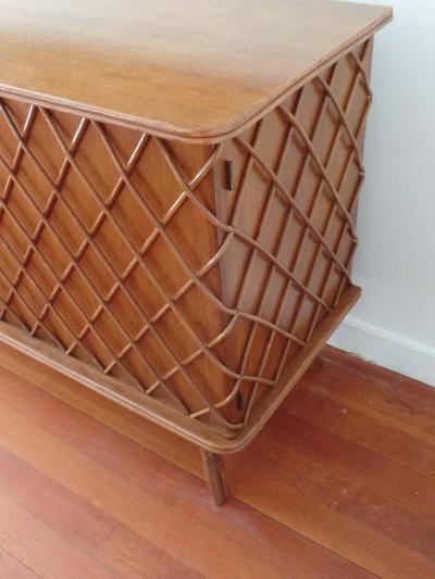 Jean Roy re French Mid Century Modern Croissilon Sideboard Credenza by Jean Royere 1940