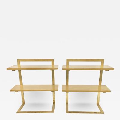 Jean Roy re Gilded Iron Side Tables