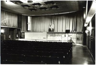 Jean Roy re Grand Mid Century Flush Mount Uplight Ceiling Lamp from Filmcasino Vienna 1950s