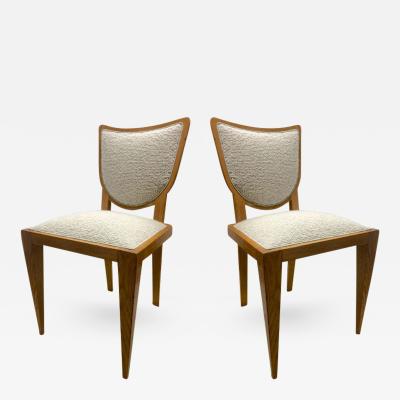 Jean Roy re Jean Roy re Documented Pair of Chairs Newly Upholstered in Maharam Boucl 