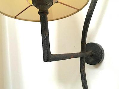 Jean Roy re Jean Roy re Pair of Vertical Ondulation Three Lights Sconces