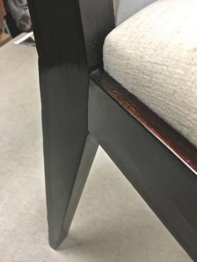 Jean Roy re Jean Roy re Set of Four Chairs with Tapered Back and Front Legs