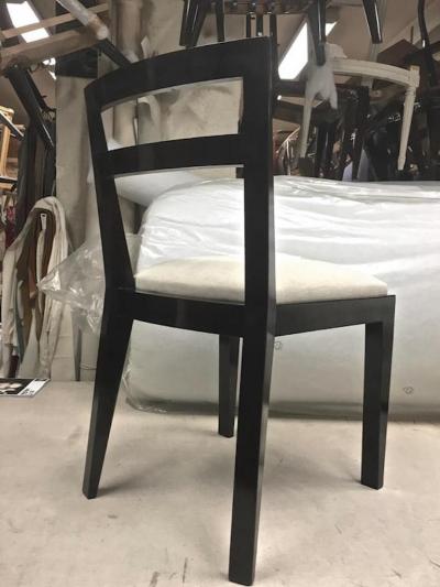 Jean Roy re Jean Roy re Set of Four Chairs with Tapered Back and Front Legs