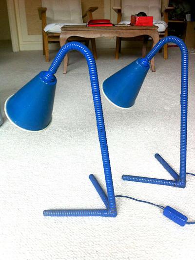 Jean Roy re Jean Roy re Unique Personal Pair of Lamp from His House in Brittany