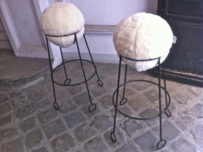 Jean Roy re Jean Roy re are documented set of 4 model yoyo bar stools