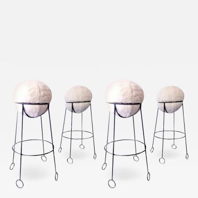 Jean Roy re Jean Roy re are documented set of 4 model yoyo bar stools