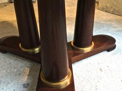 Jean Roy re Jean Roy re genuine Tripod Round Dinning Table with Tri Pedestal Base