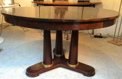 Jean Roy re Jean Roy re genuine Tripod Round Dinning Table with Tri Pedestal Base