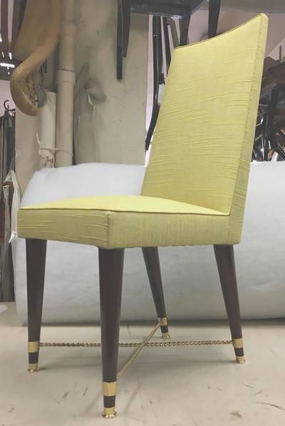 Jean Roy re Jean Royere Documented Exceptional Set of Chicest Eight Dining Chairs