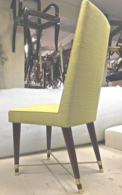 Jean Roy re Jean Royere Documented Exceptional Set of Chicest Eight Dining Chairs