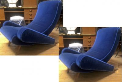 Jean Roy re Jean Royere Stunning Documented Pair of Lounge Chairs model Varsano 