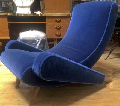 Jean Roy re Jean Royere Stunning Documented Pair of Lounge Chairs model Varsano 